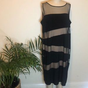 Black & Nude Cocktail Dress